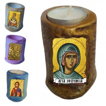 ΑΓΙΑ ΙΦΙΓΕΝΕΙΑ - Εικόνα σε Κεράκι Ρεσώ 