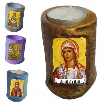 ΑΓΙΑ ΛΥΔΙΑ - Εικόνα σε Κεράκι Ρεσώ 