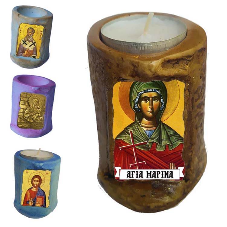 ΑΓΙΑ ΜΑΡΙΝΑ - Εικόνα σε Κεράκι Ρεσώ 