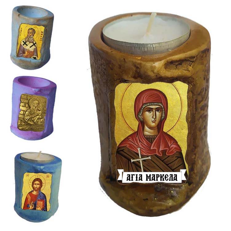 ΑΓΙΑ ΜΑΡΚΕΛΑ - Εικόνα σε Κεράκι Ρεσώ 