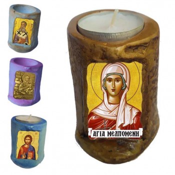 ΑΓΙΑ ΜΕΛΠΟΜΕΝΗ - Εικόνα σε Κεράκι Ρεσώ 