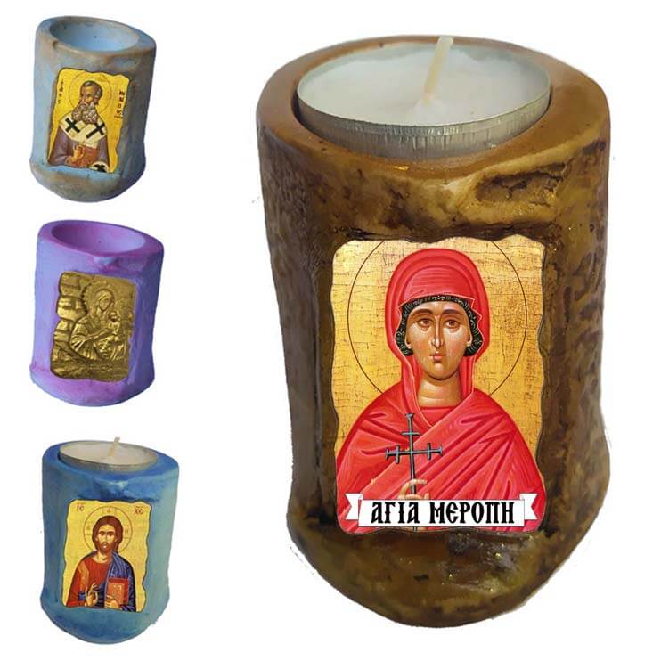 ΑΓΙΑ ΜΕΡΟΠΗ - Εικόνα σε Κεράκι Ρεσώ 