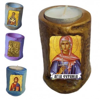 ΑΓΙΑ ΟΥΡΑΝΙΑ - Εικόνα σε Κεράκι Ρεσώ 