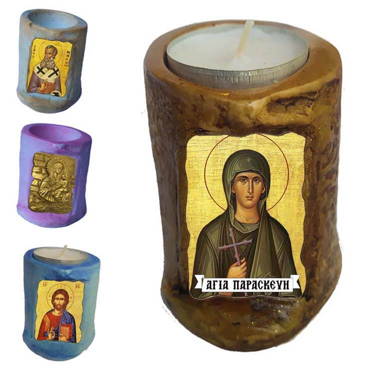 ΑΓΙΑ ΠΑΡΑΣΚΕΥΗ - Εικόνα σε Κεράκι Ρεσώ 
