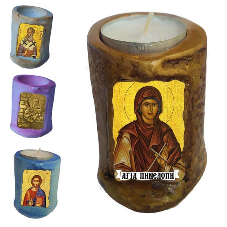 ΑΓΙΑ ΠΗΝΕΛΟΠΗ - Εικόνα σε Κεράκι Ρεσώ 