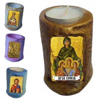 ΑΓΙΑ ΣΟΦΙΑ - Εικόνα σε Κεράκι Ρεσώ 