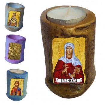 ΑΓΙΑ ΘΕΚΛΑ - Εικόνα σε Κεράκι Ρεσώ 