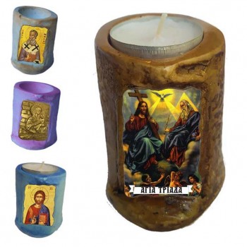 ΑΓΙΑ ΤΡΙΑΔΑ - Εικόνα σε Κεράκι Ρεσώ 