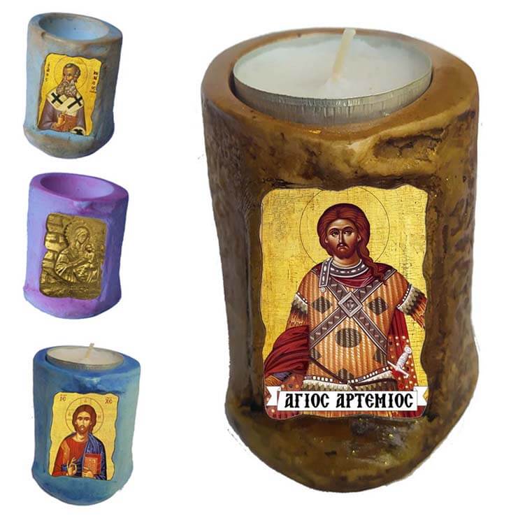 ΑΓΙΟΣ ΑΡΤΕΜΙΟΣ - Εικόνα σε Κεράκι Ρεσώ 