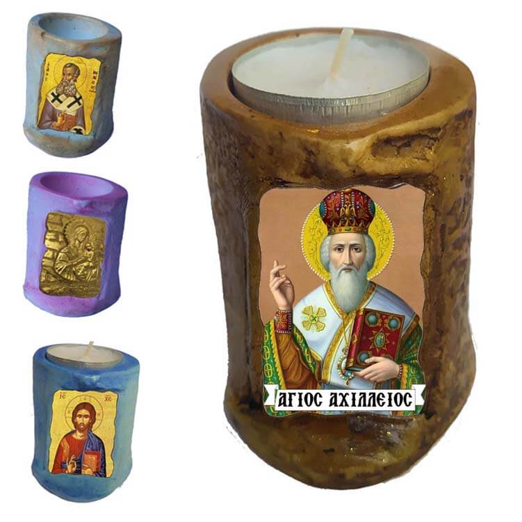 ΑΓΙΟΣ ΑΧΙΛΛΕΙΟΣ - Εικόνα σε Κεράκι Ρεσώ 