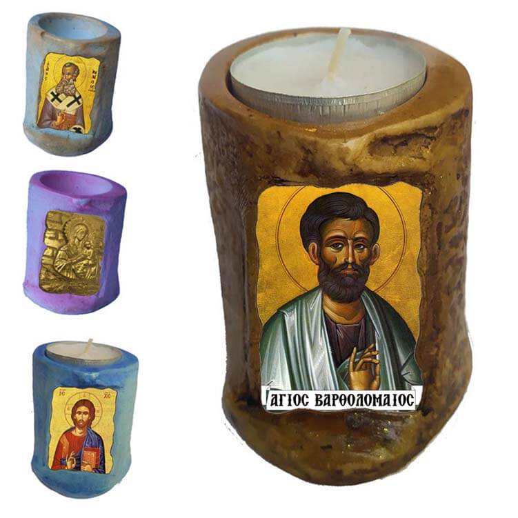 ΑΓΙΟΣ ΒΑΡΘΟΛΟΜΑΙΟΣ - Εικόνα σε Κεράκι Ρεσώ 