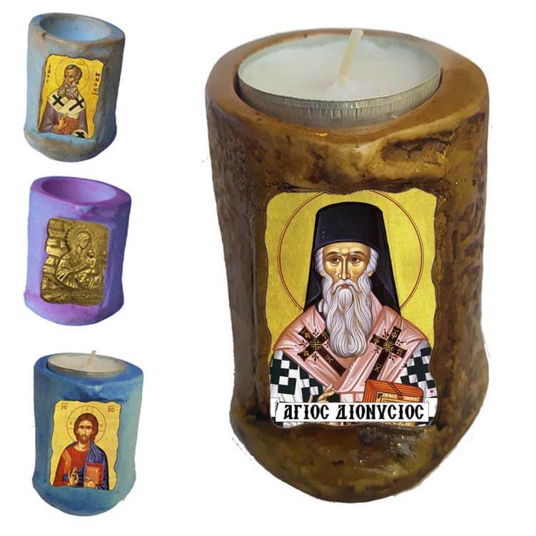 ΑΓΙΟΣ ΔΙΟΝΥΣΙΟΣ - Εικόνα σε Κεράκι Ρεσώ 