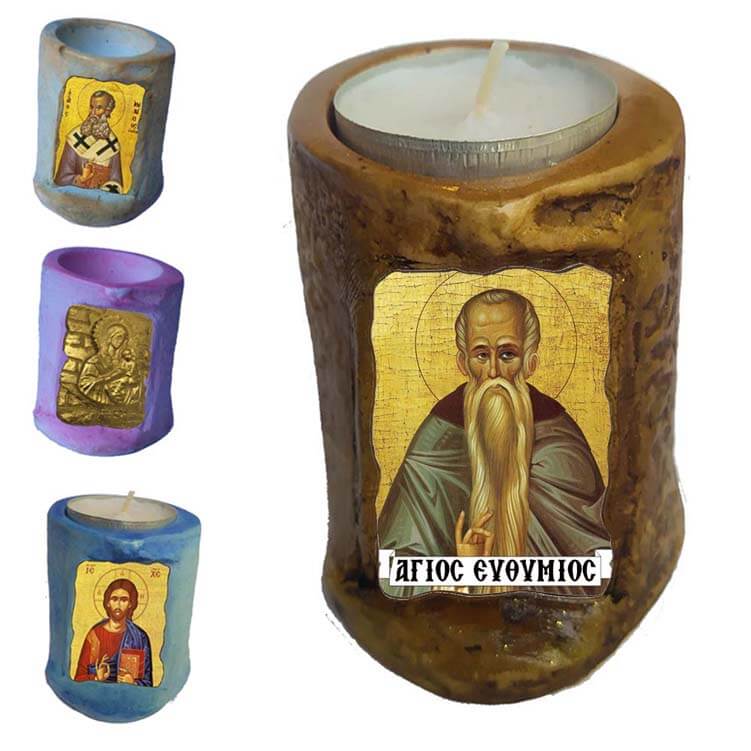 ΑΓΙΟΣ ΕΥΘΥΜΙΟΣ - Εικόνα σε Κεράκι Ρεσώ 
