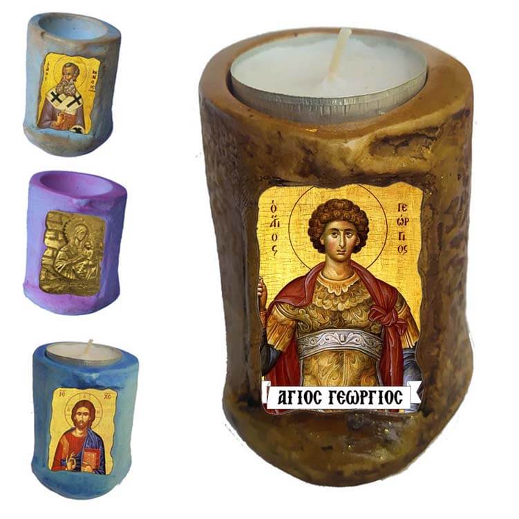 ΑΓΙΟΣ ΓΕΩΡΓΙΟΣ - Εικόνα σε Κεράκι Ρεσώ 