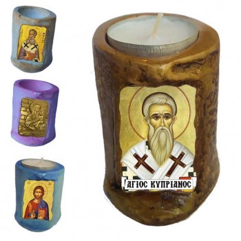 ΑΓΙΟΣ ΚΥΠΡΙΑΝΟΣ - Εικόνα σε Κεράκι Ρεσώ 