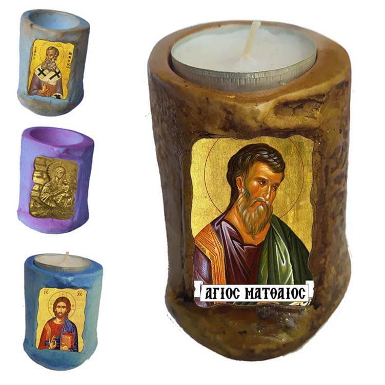 ΑΓΙΟΣ ΜΑΤΘΑΙΟΣ - Εικόνα σε Κεράκι Ρεσώ 