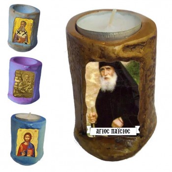 ΑΓΙΟΣ ΠΑΪΣΙΟΣ - Εικόνα σε Κεράκι Ρεσώ 