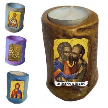 ΑΓΙΟΙ ΠΕΤΡΟΣ & ΠΑΥΛΟΣ - Εικόνα σε Κεράκι Ρεσώ 