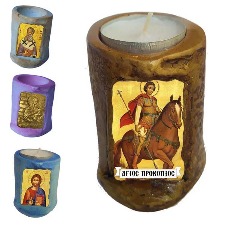 ΑΓΙΟΣ ΠΡΟΚΟΠΙΟΣ - Εικόνα σε Κεράκι Ρεσώ 