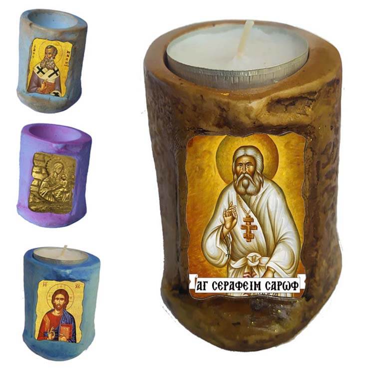 ΑΓΙΟΣ ΣΕΡΑΦΕΙΜ - Εικόνα σε Κεράκι Ρεσώ 