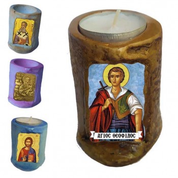 ΑΓΙΟΣ ΘΕΟΦΙΛΟΣ - Εικόνα σε Κεράκι Ρεσώ 