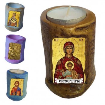 ΠΑΝΑΓΙΑ ΕΛΕΥΘΕΡΩΤΡΙΑ - Εικόνα σε Κεράκι Ρεσώ 