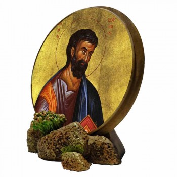 ΑΓΙΟΣ ΜΑΡΚΟΣ - Στρογγυλή Εικόνα Βάσης & Τοίχου 