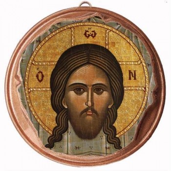 ΑΓΙΟΝ ΜΑΝΔΗΛΙΟΝ - Στρογγυλή Κεραμική Μπομπονιέρα  