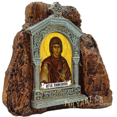 ΑΓΙΑ ΠΗΝΕΛΟΠΗ - Εικονοστάσι σε Βράχο (Μεσαίο 13cm)