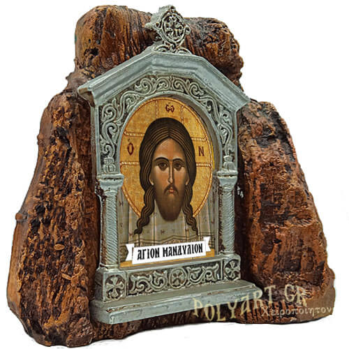 ΑΓΙΟΝ ΜΑΝΔΗΛΙΟΝ – Εικονοστάσι σε Βράχο (Μεσαίο 13cm)
