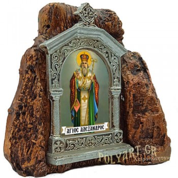 ΑΓΙΟΣ ΑΛΕΞΑΝΔΡΟΣ – Εικονοστάσι σε Βράχο (Μεσαίο 13cm)