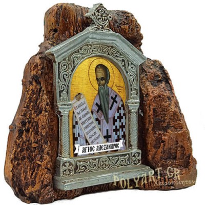 ΑΓΙΟΣ ΑΛΕΞΑΝΔΡΟΣ – Εικονοστάσι σε Βράχο (Μεσαίο 13cm)