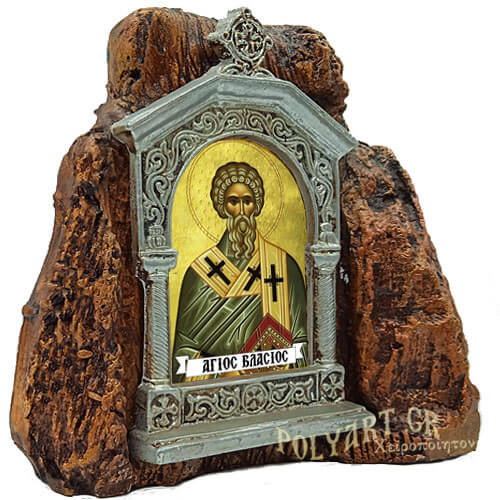 ΑΓΙΟΣ ΒΛΑΣΙΟΣ – Εικονοστάσι σε Βράχο (Μεσαίο 13cm)