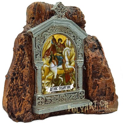 ΑΓΙΟΣ ΓΕΩΡΓΙΟΣ – Εικονοστάσι σε Βράχο (Μεσαίο 13cm)
