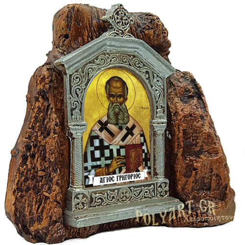 ΑΓΙΟΣ ΓΡΗΓΟΡΙΟΣ – Εικονοστάσι σε Βράχο (Μεσαίο 13cm)