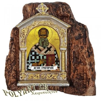 ΑΓΙΟΣ ΓΡΗΓΟΡΙΟΣ – Εικονοστάσι σε Βράχο (Μεσαίο 13cm)