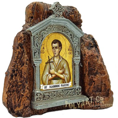 ΑΓΙΟΣ ΙΩΑΝΝΗΣ ΡΩΣΟΣ – Εικονοστάσι σε Βράχο (Μεσαίο 13cm)