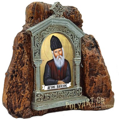 ΑΓΙΟΣ ΠΑΪΣΙΟΣ – Εικονοστάσι σε Βράχο (Μεσαίο 13cm)