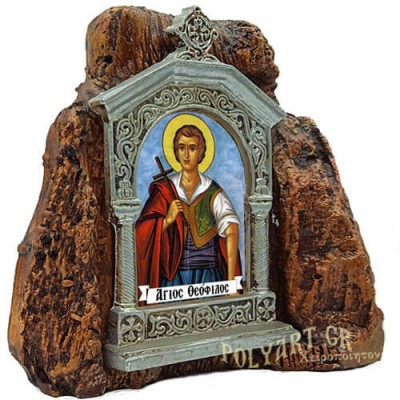ΑΓΙΟΣ ΘΕΟΦΙΛΟΣ – Εικονοστάσι σε Βράχο (Μεσαίο 13cm)