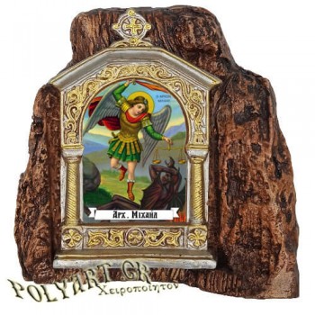 ΑΡΧΑΓΓΕΛΟΣ ΜΙΧΑΗΛ – Εικονοστάσι σε Βράχο (Μεσαίο 13cm)