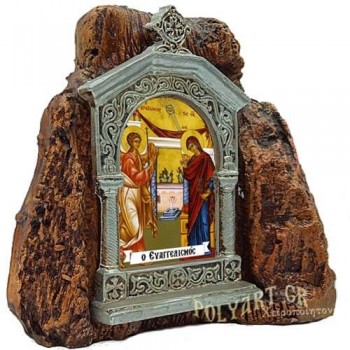 ΕΥΑΓΓΕΛΙΣΜΟΣ ΘΕΟΤΟΚΟΥ – Εικονοστάσι σε Βράχο (Μεσαίο 13cm)