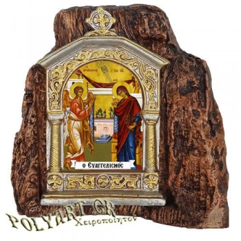 ΕΥΑΓΓΕΛΙΣΜΟΣ ΘΕΟΤΟΚΟΥ – Εικονοστάσι σε Βράχο (Μεσαίο 13cm)