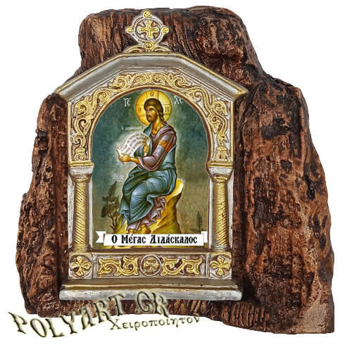 ΙΗΣΟΥΣ ΧΡΙΣΤΟΣ– Εικονοστάσι σε Βράχο (Μεσαίο 13cm)