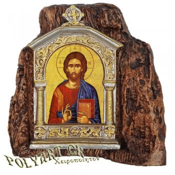 ΙΗΣΟΥΣ ΧΡΙΣΤΟΣ – Εικονοστάσι σε Βράχο (Μεσαίο 13cm)