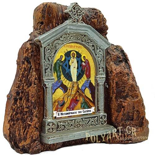 ΜΕΤΑΜΟΡΦΩΣΗ ΤΟΥ ΣΩΤΗΡΟΣ – Εικονοστάσι σε Βράχο (Μεσαίο 13cm)