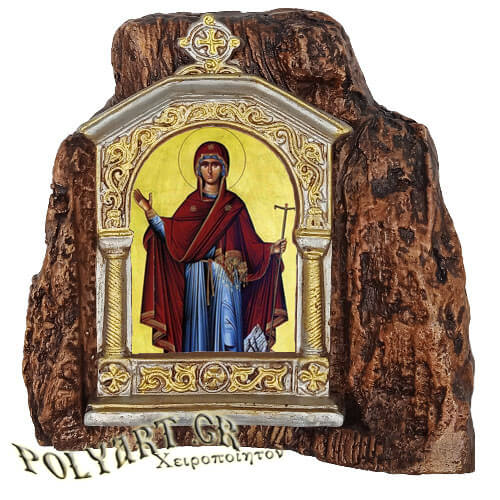ΠΑΝΑΓΙΑ ΑΓΙΟΥ ΟΡΟΥΣ – Εικονοστάσι σε Βράχο (Μεσαίο 13cm)