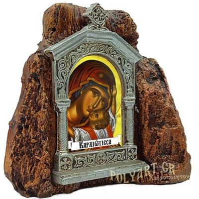 ΠΑΝΑΓΙΑ ΚΑΡΔΙΩΤΙΣΣΑ – Εικονοστάσι σε Βράχο (Μεσαίο 13cm)