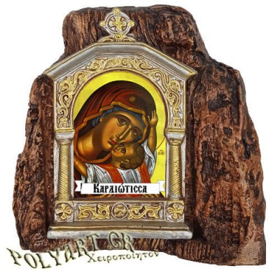 ΠΑΝΑΓΙΑ ΚΑΡΔΙΩΤΙΣΣΑ – Εικονοστάσι σε Βράχο (Μεσαίο 13cm)