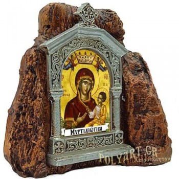 ΠΑΝΑΓΙΑ ΜΥΡΤΙΔΙΩΤΙΣΣΑ – Εικονοστάσι σε Βράχο (Μεσαίο 13cm)