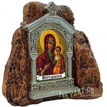 ΠΑΝΑΓΙΑ ΜΥΡΤΙΔΙΩΤΙΣΣΑ – Εικονοστάσι σε Βράχο (Μεσαίο 13cm)